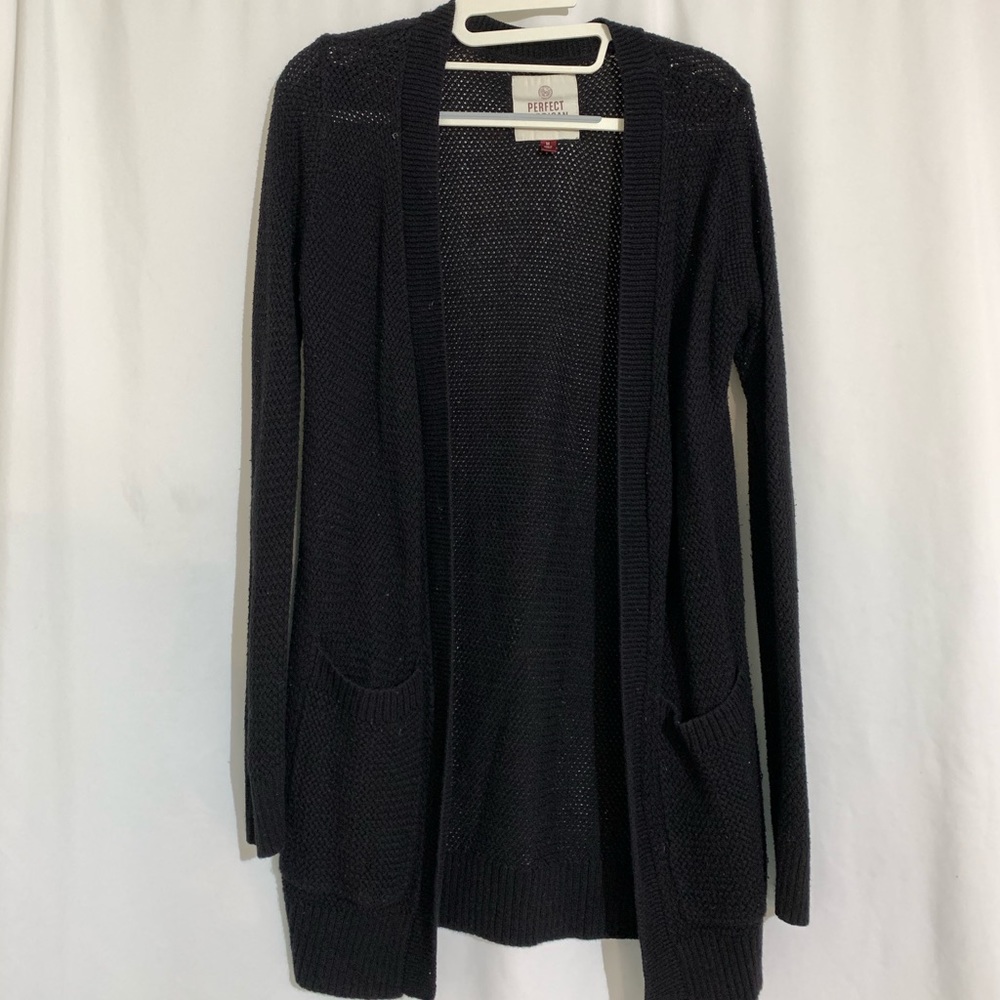 Black cardigan